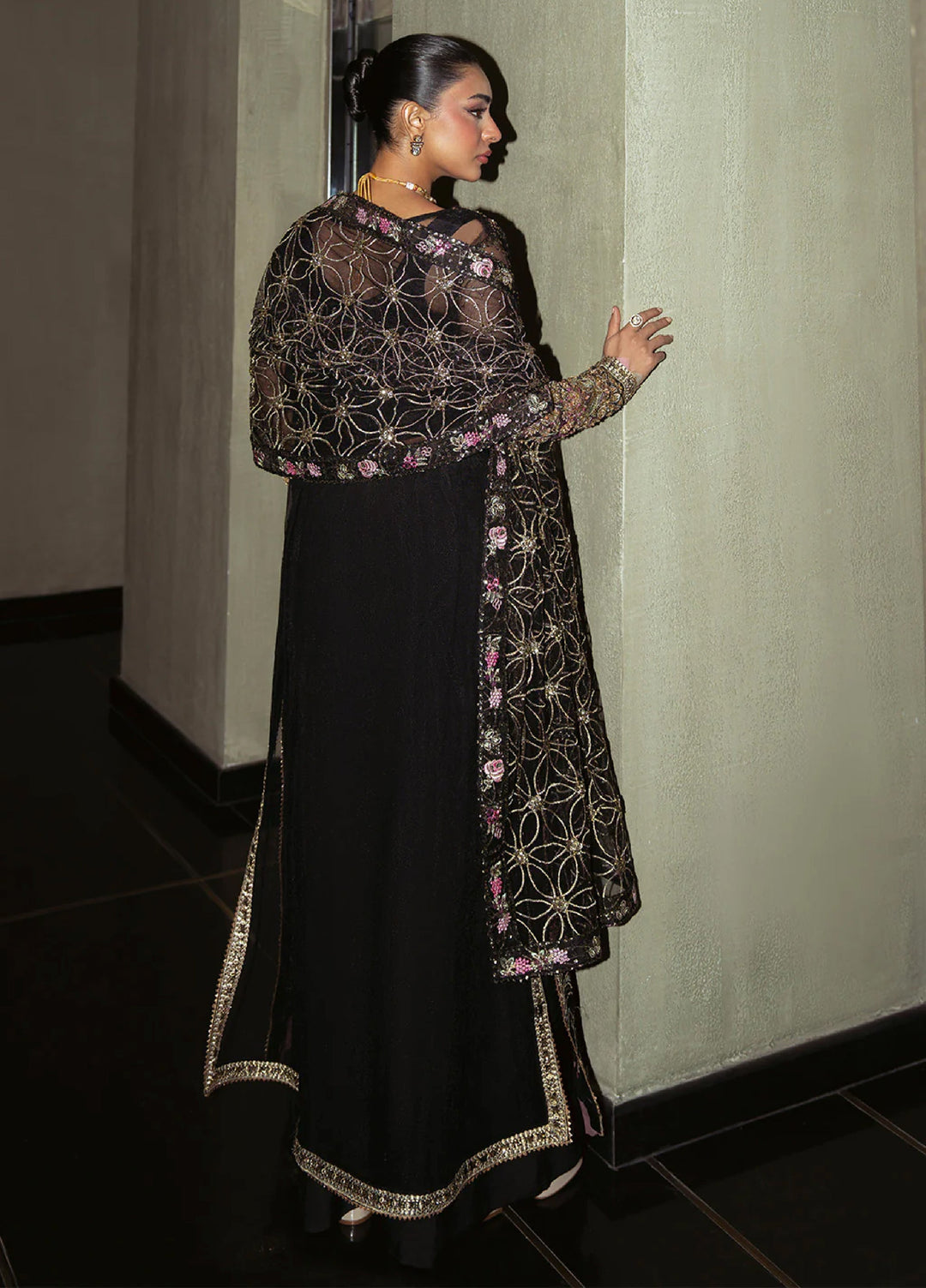 Pari Naaz by Neeshay Embroidered Pista Suits Unstitched 3 Piece NSH25PW Mehraab - Formals Collection