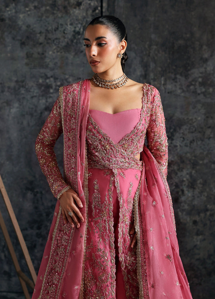 Seraphine by Zarposh Unstitched Embroidered Organza 3 Piece Suit Lilium - Wedding Collection