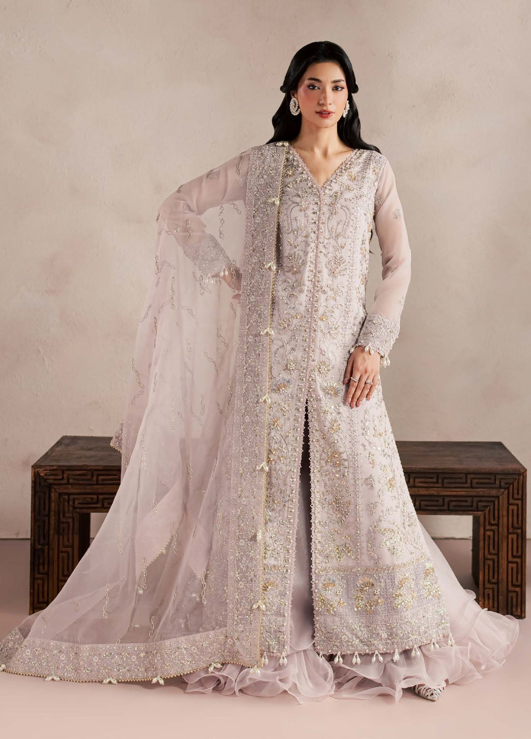 Sorelle by Aylin Unstitched Hand work Organza 3 Piece Suit AY26US Elara - Festive Collection