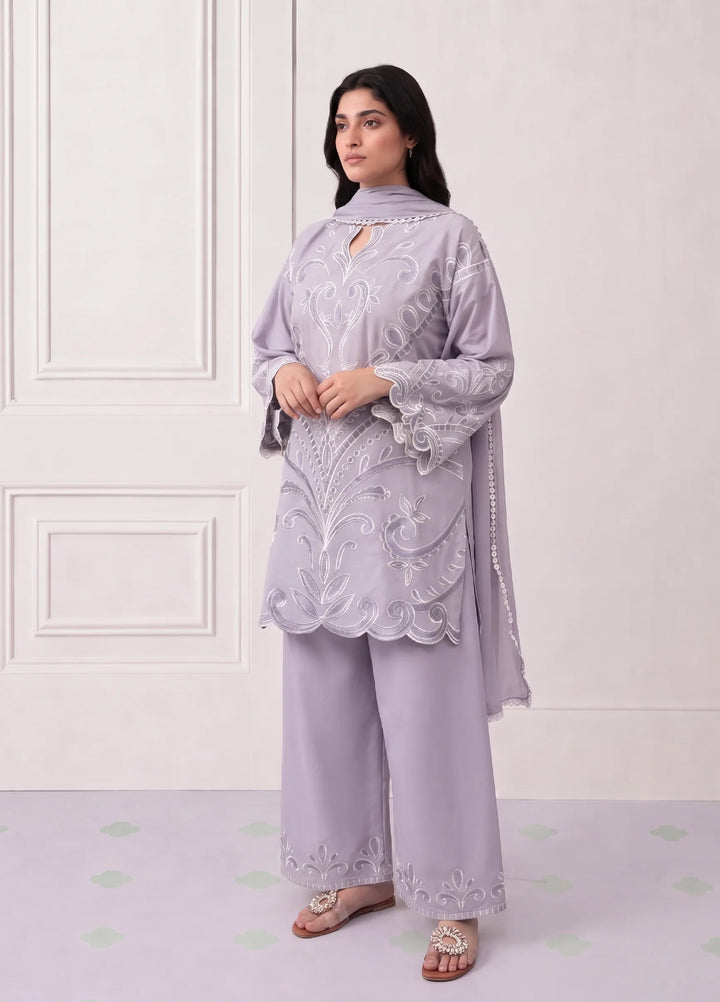 Scherezade Women RTW Embroidered Lawn Cotton 3 Piece Suit LILLY - Casual Collection