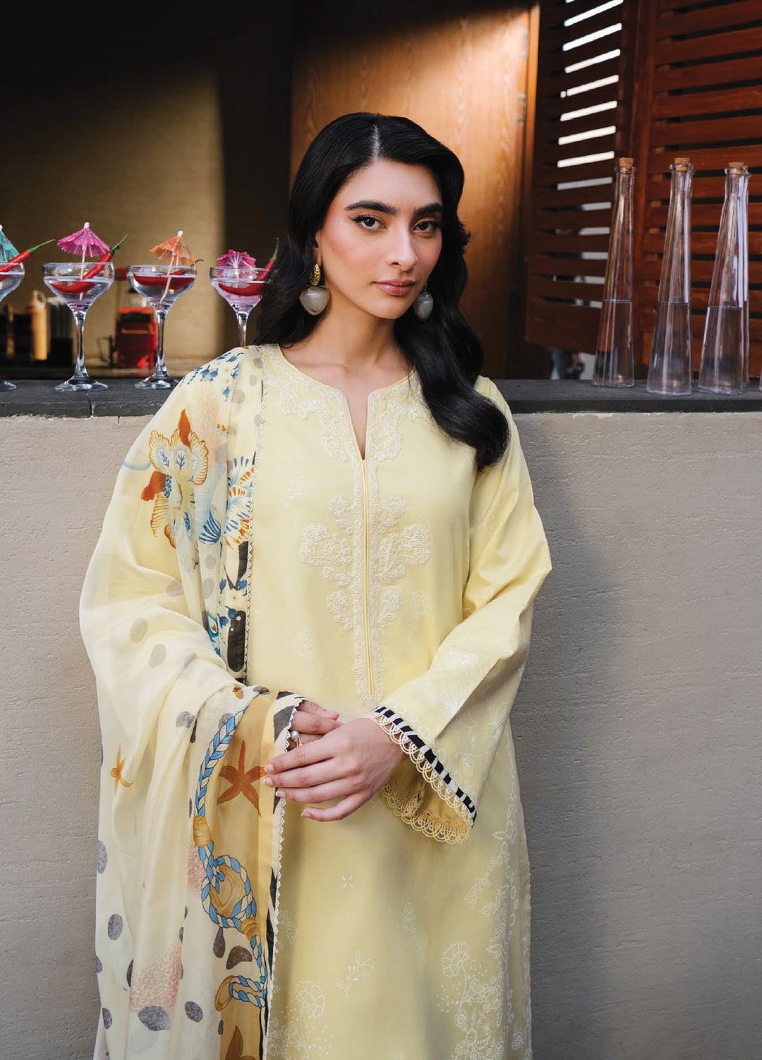 Afsanah by Seran Unstitched Embroidered Lawn 3 Piece Suit SN26UAL D-6 Sina - Summer Collection