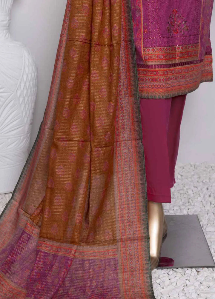 Asasa By HZ Textile Embroidered Lawn Suit Unstitched 3 Piece HZ24A AEL-71 Vol-04 - Summer Collection