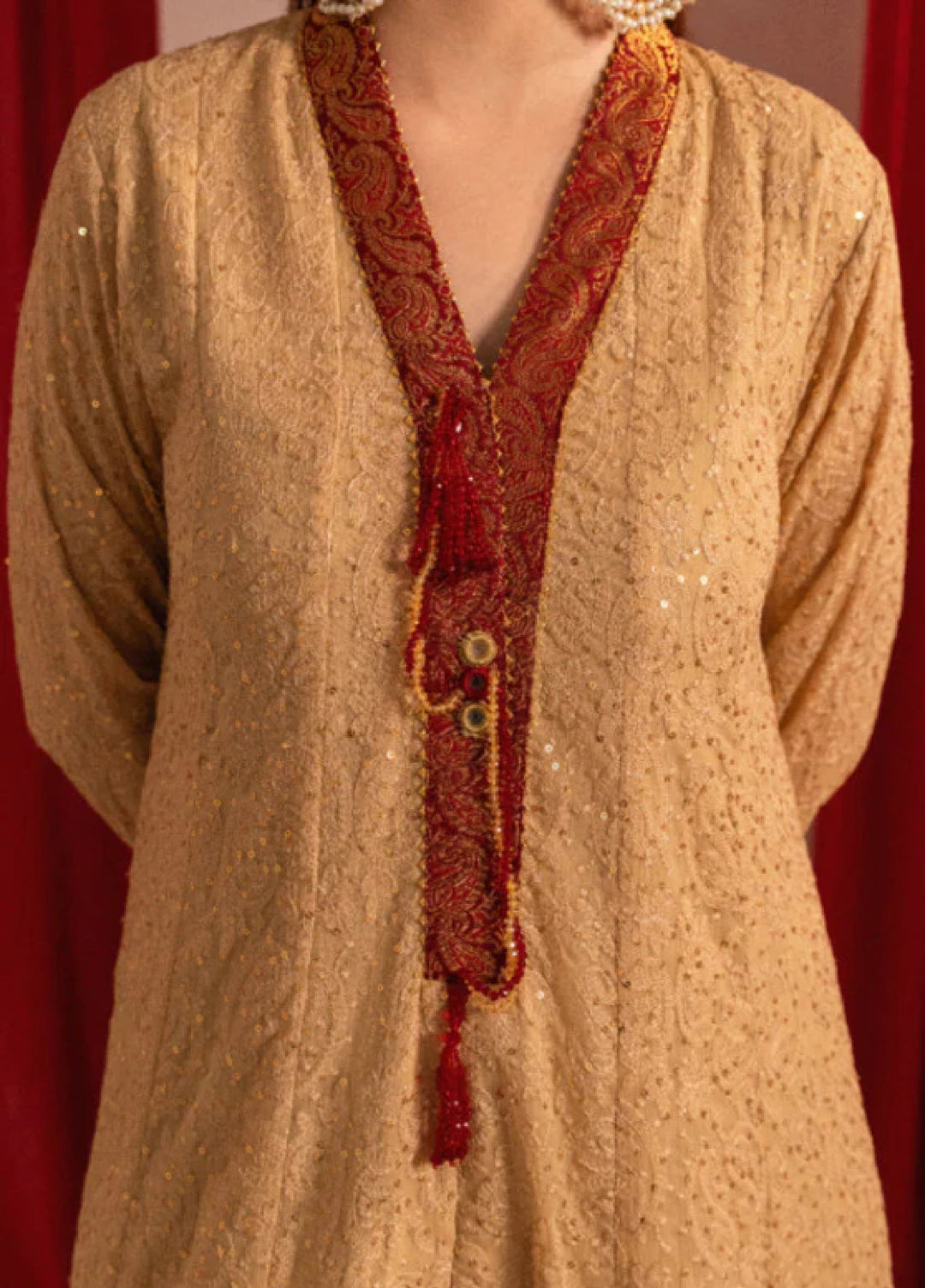 Zaaviay Ruby Charm Chikankari Suit Pret 3 Piece Festive Collection