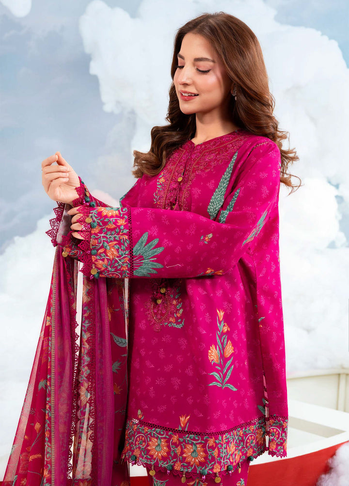 M Basics by Maria B Unstitched Embroidered Lawn 3 Piece Suit MB26SSEL MB-CUSV14-03B - Eid Collection