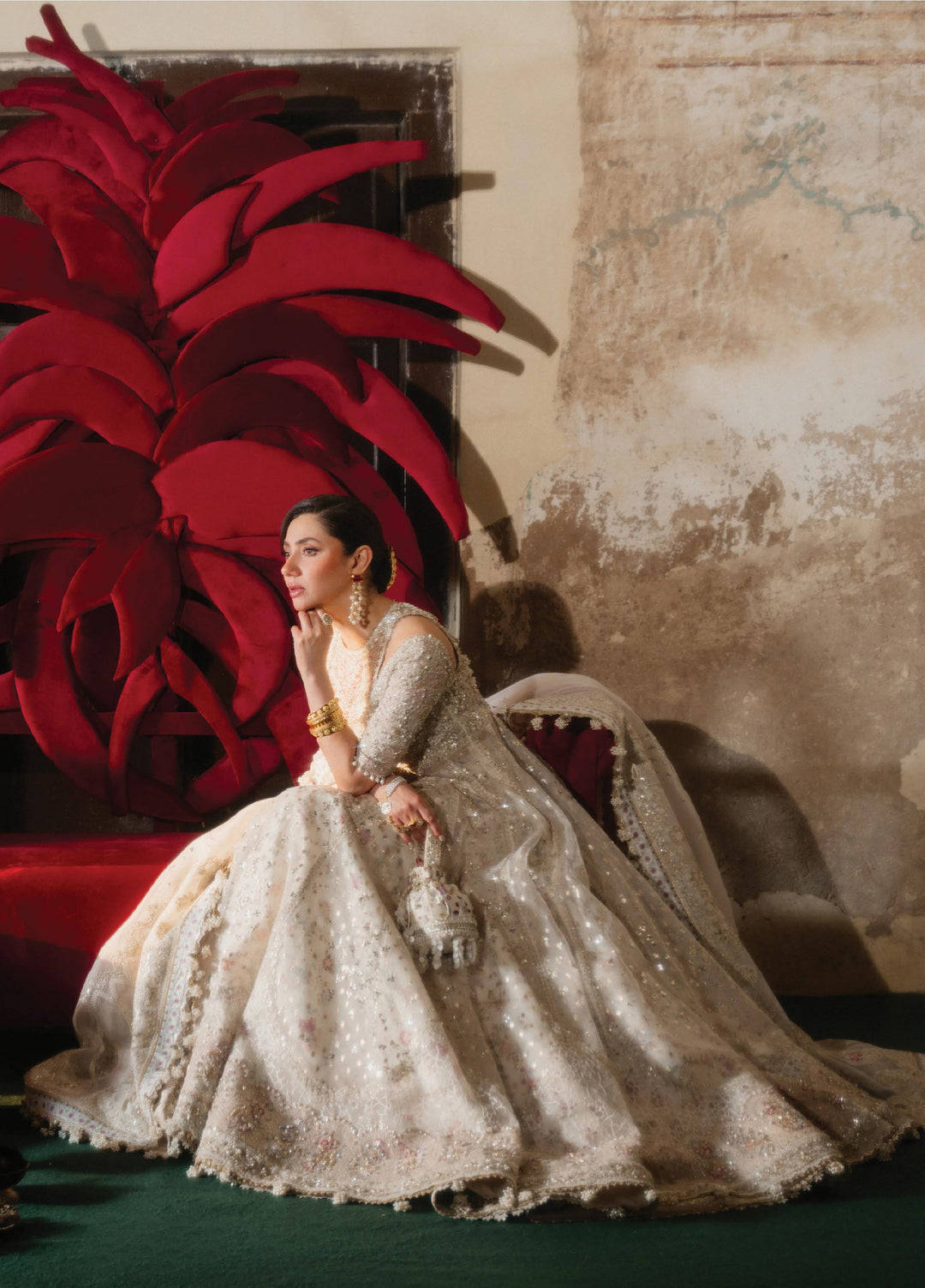 Freeshia by Suffuse Unstitched Organza Embroidered Suits 3 Piece SSY26UF ISHANI - Wedding Collection