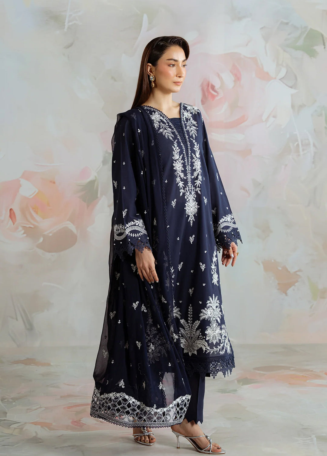 Core by Daria Clothing Unstitched Embroidered Lawn 3 Piece Suit DC26UCL DA-76 - Summer Collection