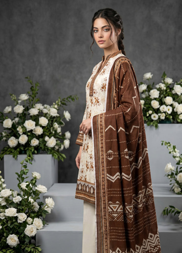 Salina Dobby by Regalia Textiles Unstitched Printed Lawn 3 Piece Suit RG26UPS D-02 - Casual Collection