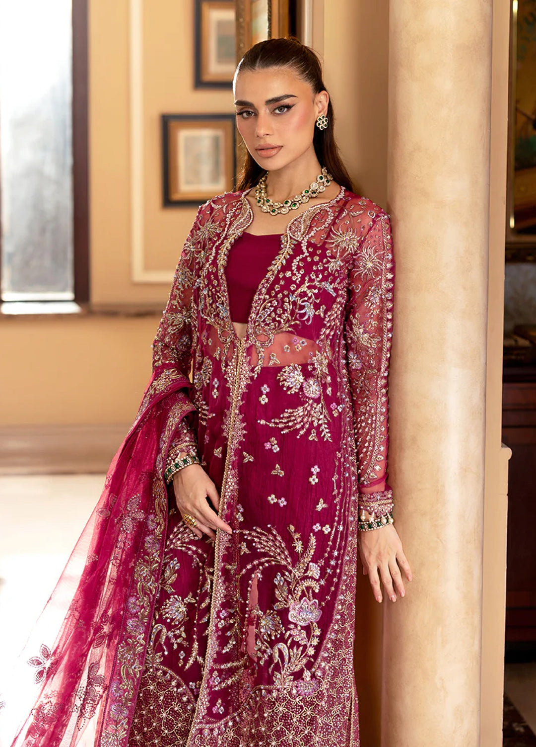 Darling by Mushq Unstitched Embroidered Organza 4 Piece Suits MU25DW Bebo - Wedding Collection