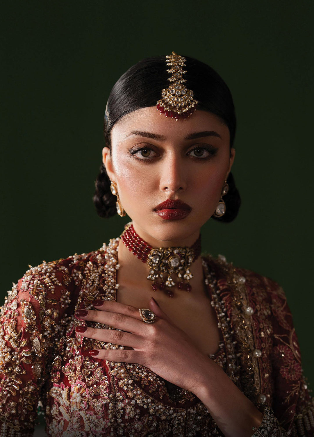 The Brides Edit by Afrozeh Unstitched Embroidered Net 3 Piece Suit AF26UBE D-06 Rosaline - Wedding Collection