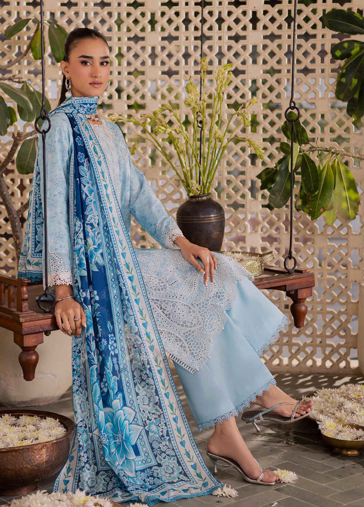 Selene by RajBari Unstitched Embroidered Lawn 3 Piece Suit RB26USL Sraya - Festive Collection