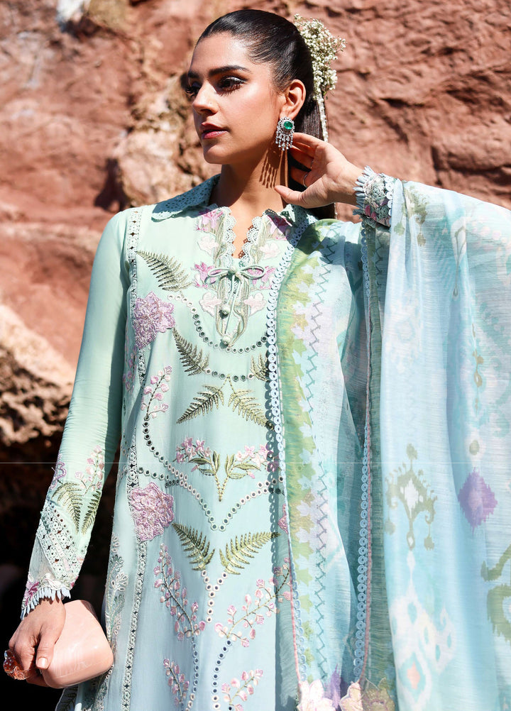 Saira Shakira Unstitched Embroidered Lawn 3 Piece Suit SSR26ULE SS-003B - Eid Collection