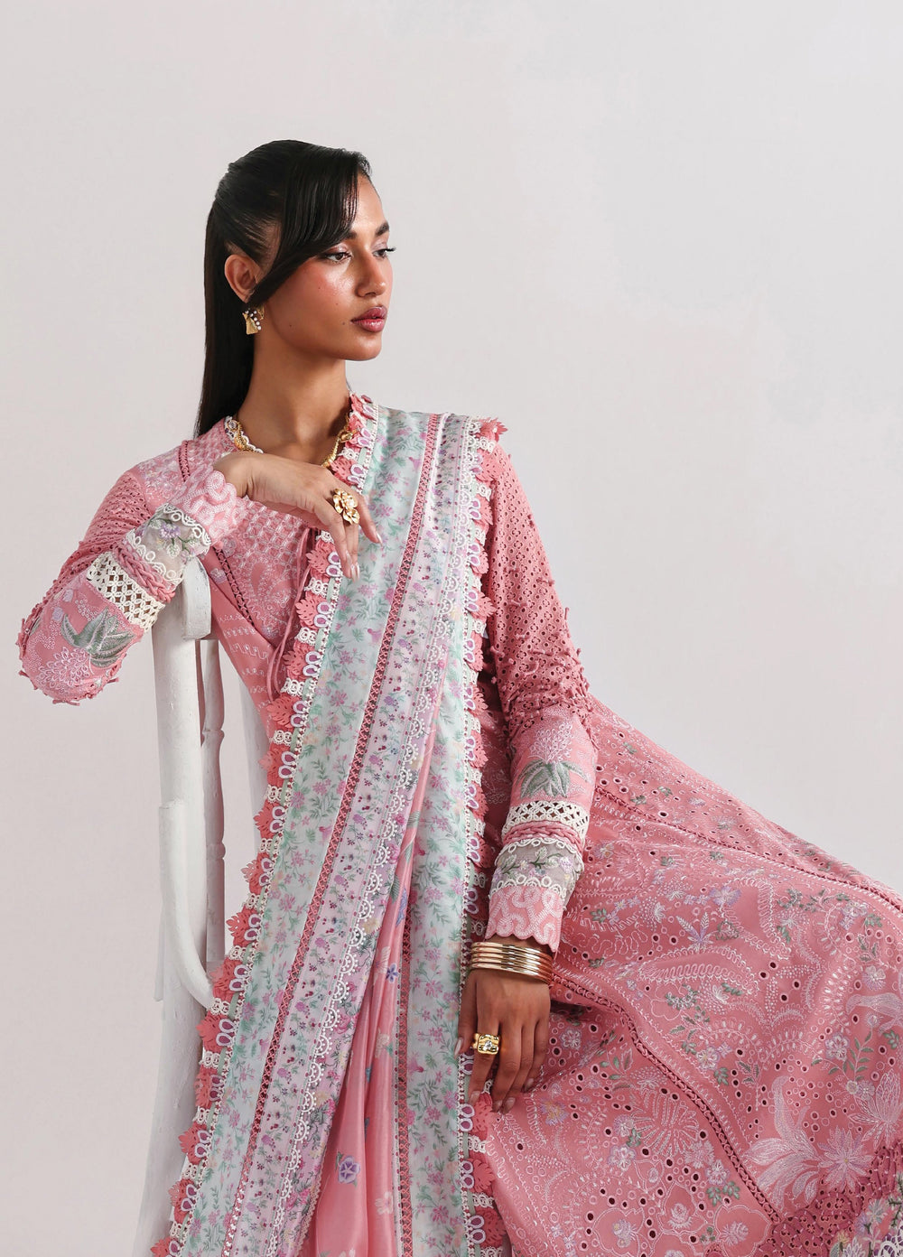 Suffuse Unstitched Embroidered Lawn 3 Piece Suit SSY26ULE Kesira - Eid Collection