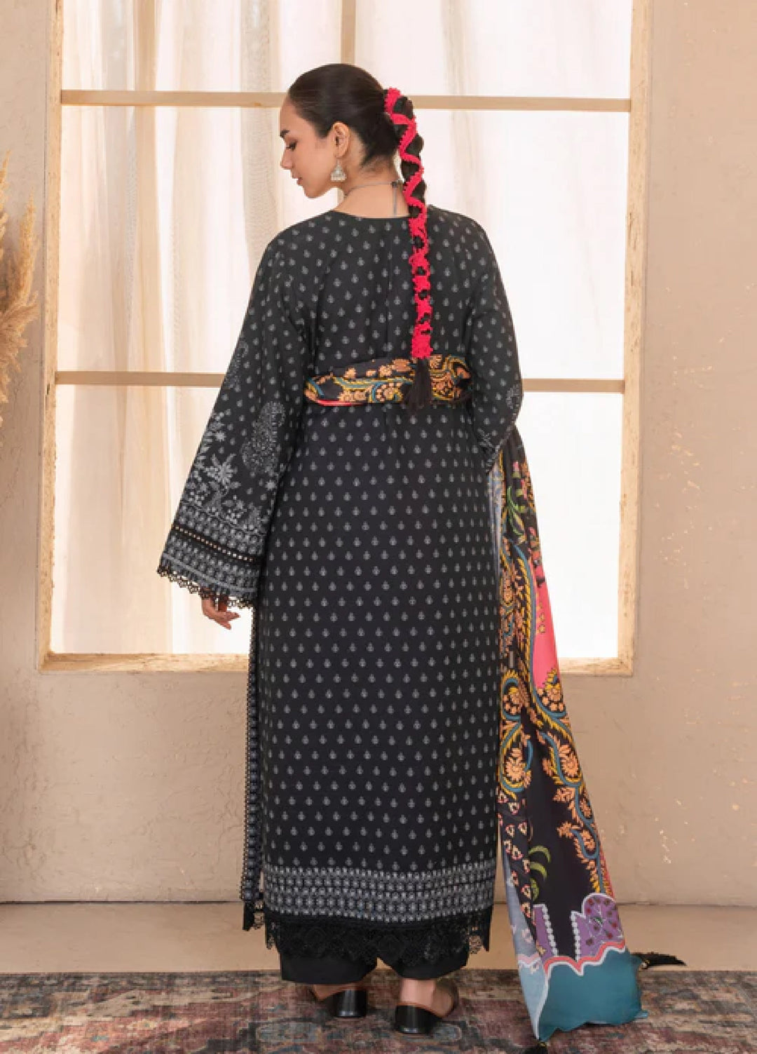 Jugnu by Chandan Nagri Women Pret Embroidered Khaddar 3 Piece Suit Raami - Winter Collection