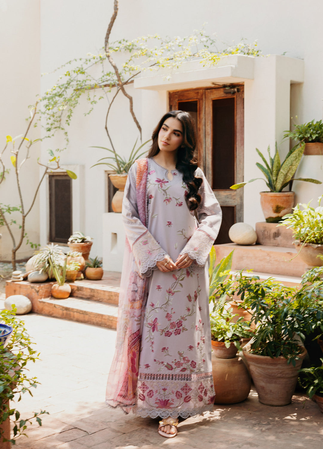 Zync by Florent Unstitched Embroidered Lawn 3 Piece Suit FL26ULZ FZ-1A - Lawn Collection