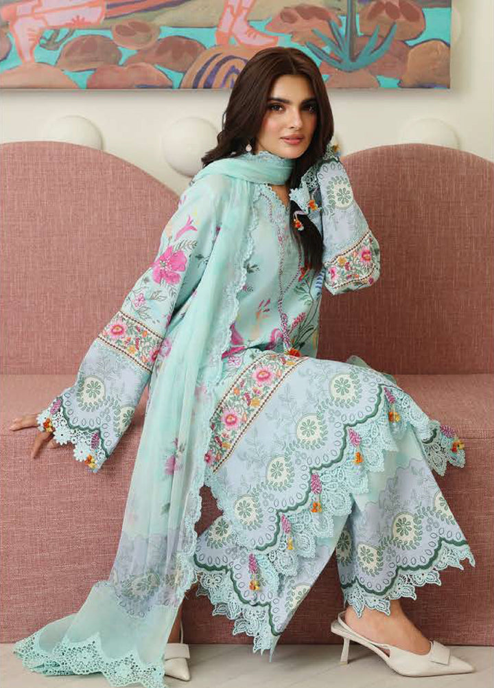 Petals in Print by Roheenaz Unstitched Printed Lawn 3 Piece Suit RN26UPP Delft Bloom RUNSS260906 - Summer Collection