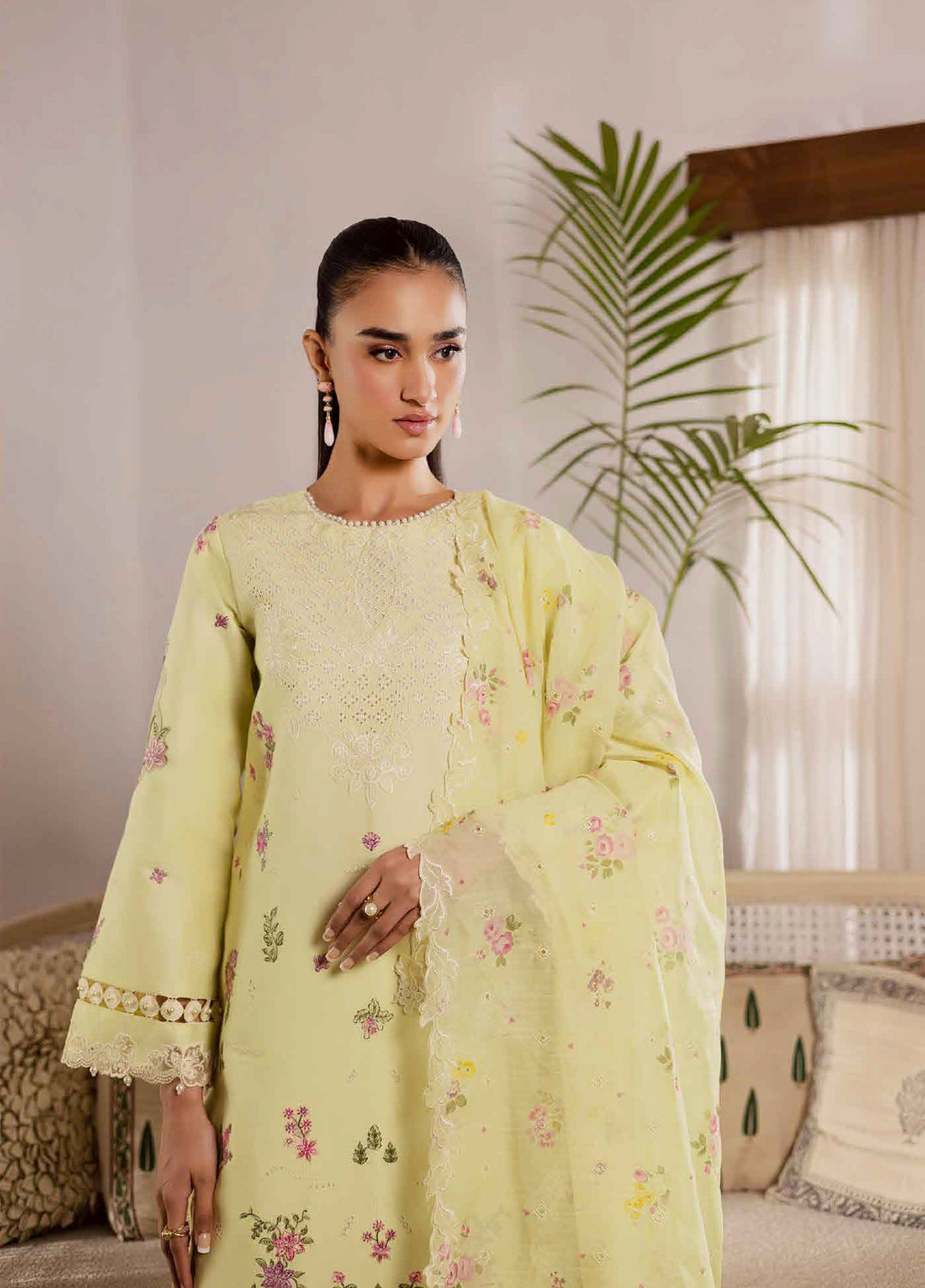 Selene by RajBari Unstitched Embroidered Lawn 3 Piece Suit RB26USL Zarif - Festive Collection
