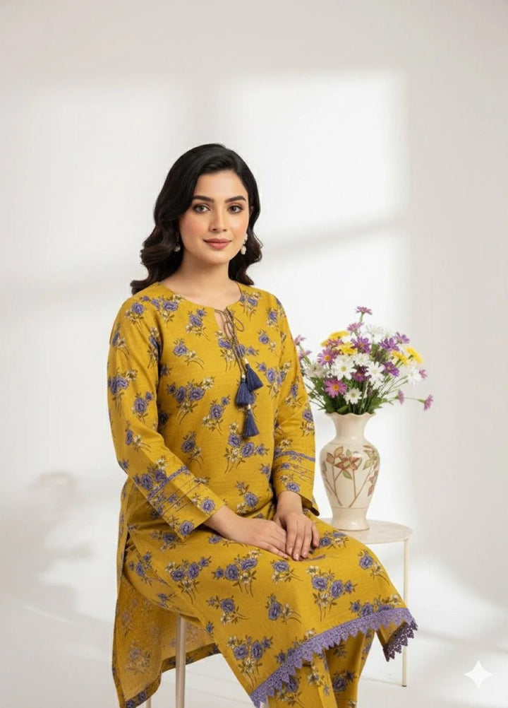 Tosheeza Saith Women Pret 2 Piece stiched khhader two piece D-03 - Winter Collection