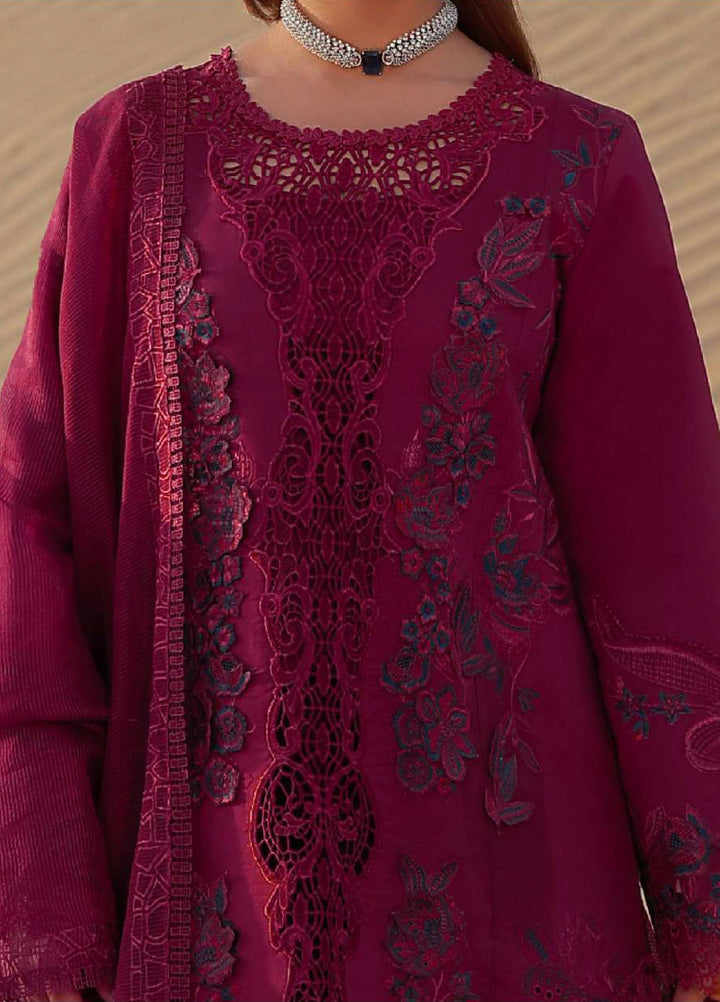 Rang Rasiya Premium Unstitched Embroidered Lawn 3 Piece Suit RR26UP D-7 Zara - Festive Collection