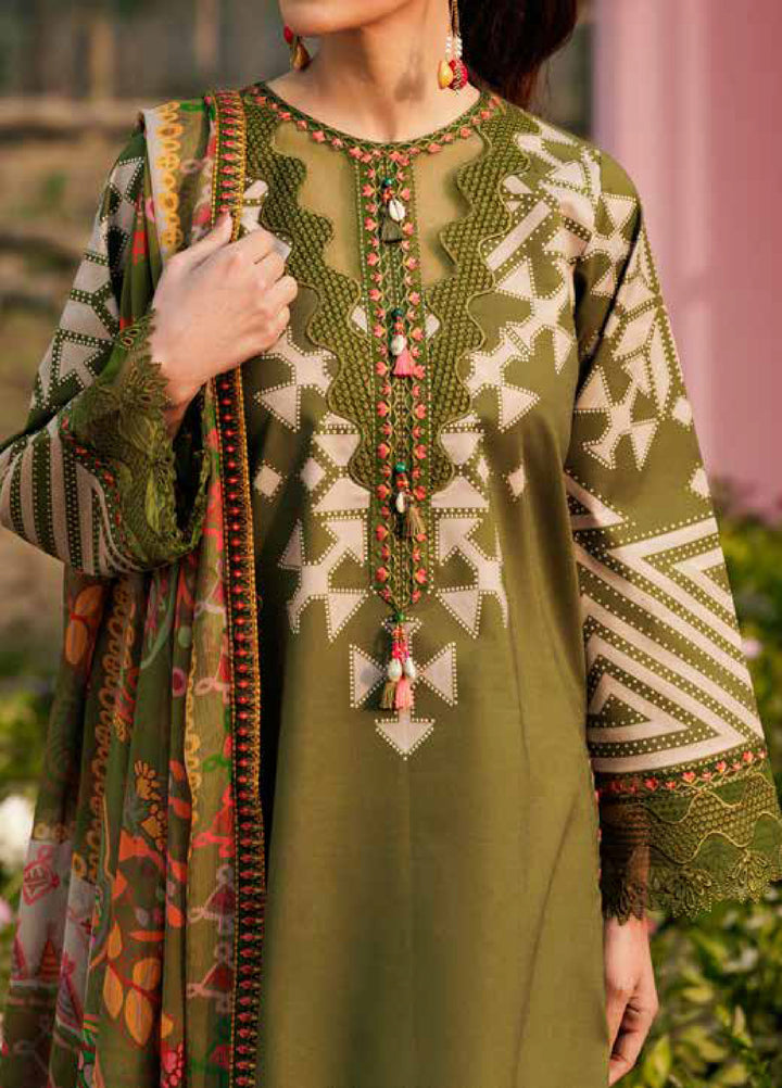Rang e Bahar by Charizma Unstitched Embroidered Lawn 3 Piece Suit CHR26URB CRB6-04 - Summer Collection