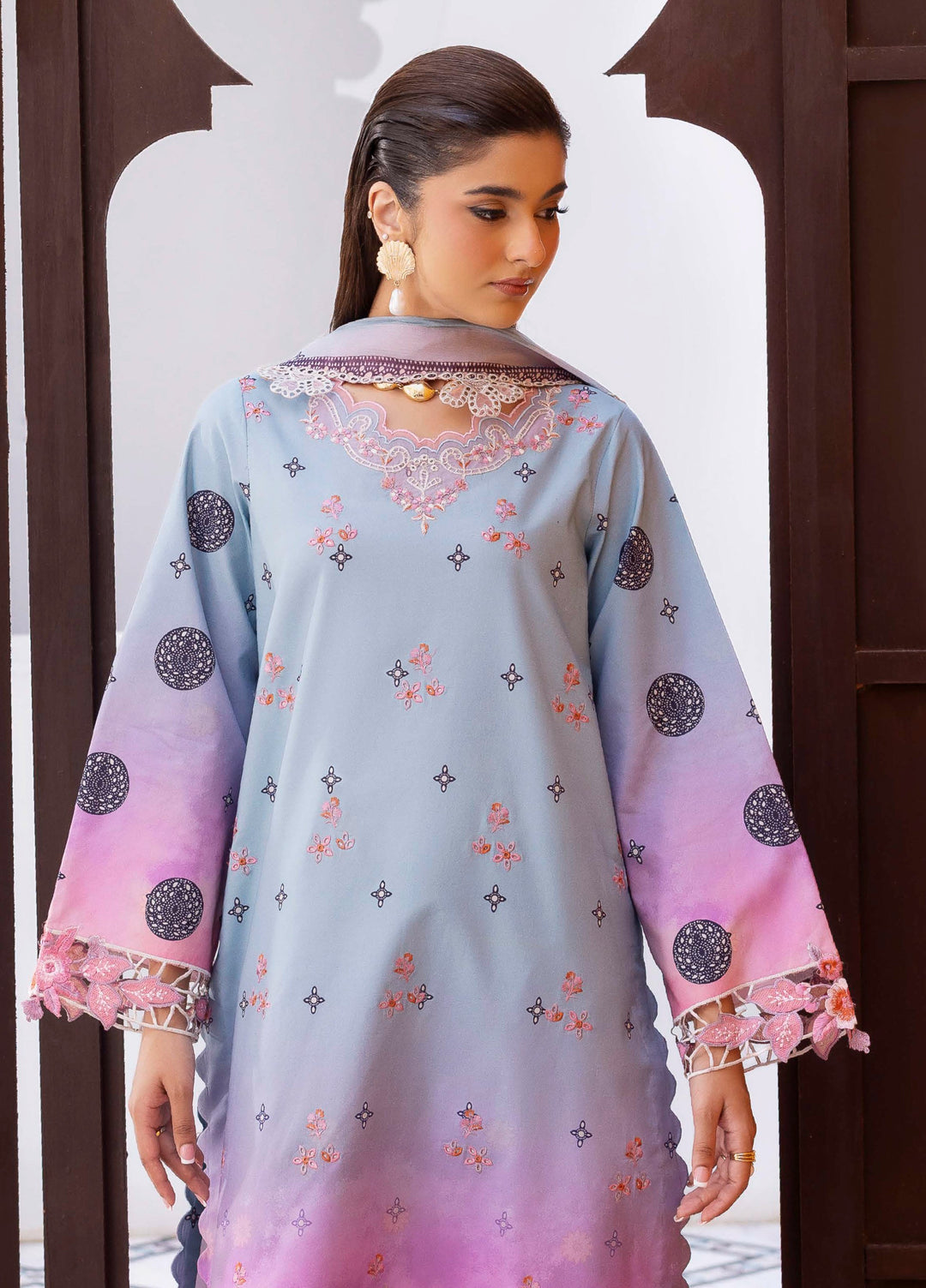 Rang e Bahar by Charizma Unstitched Embroidered Lawn 3 Piece Suit CHR26ULR CRB6-23 - Summer Collection