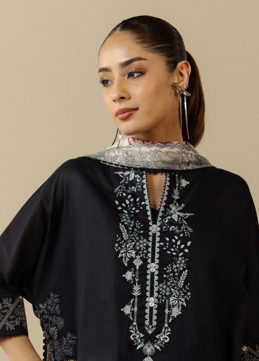 Coco by Zara Shahjahan Unstitched Printed Lawn 3 Piece Suit CZS26UPL CASSIA-10B - Summer Collection