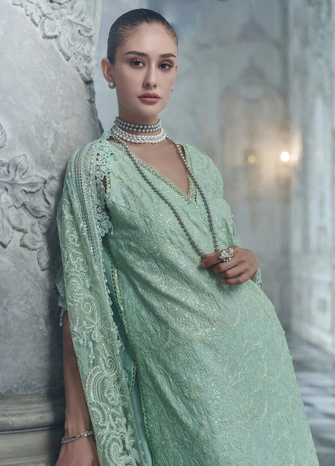 Sobia Nazir Unstitched Embroidered Luxury Lawn 3 Piece Suit SN26ULE D-04 B - Eid Collection