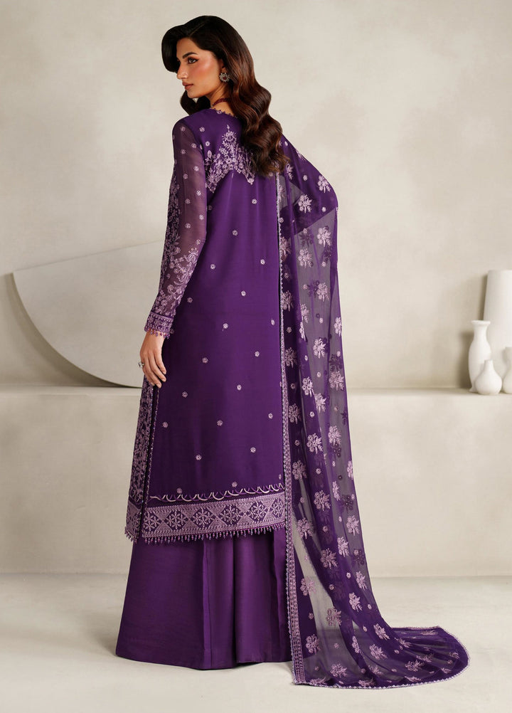 Muse Thread by Zarif Unstitched Chiffon Embroidered Suits 3 Piece ZRF25MT 07 SORELLA - Festive Collection