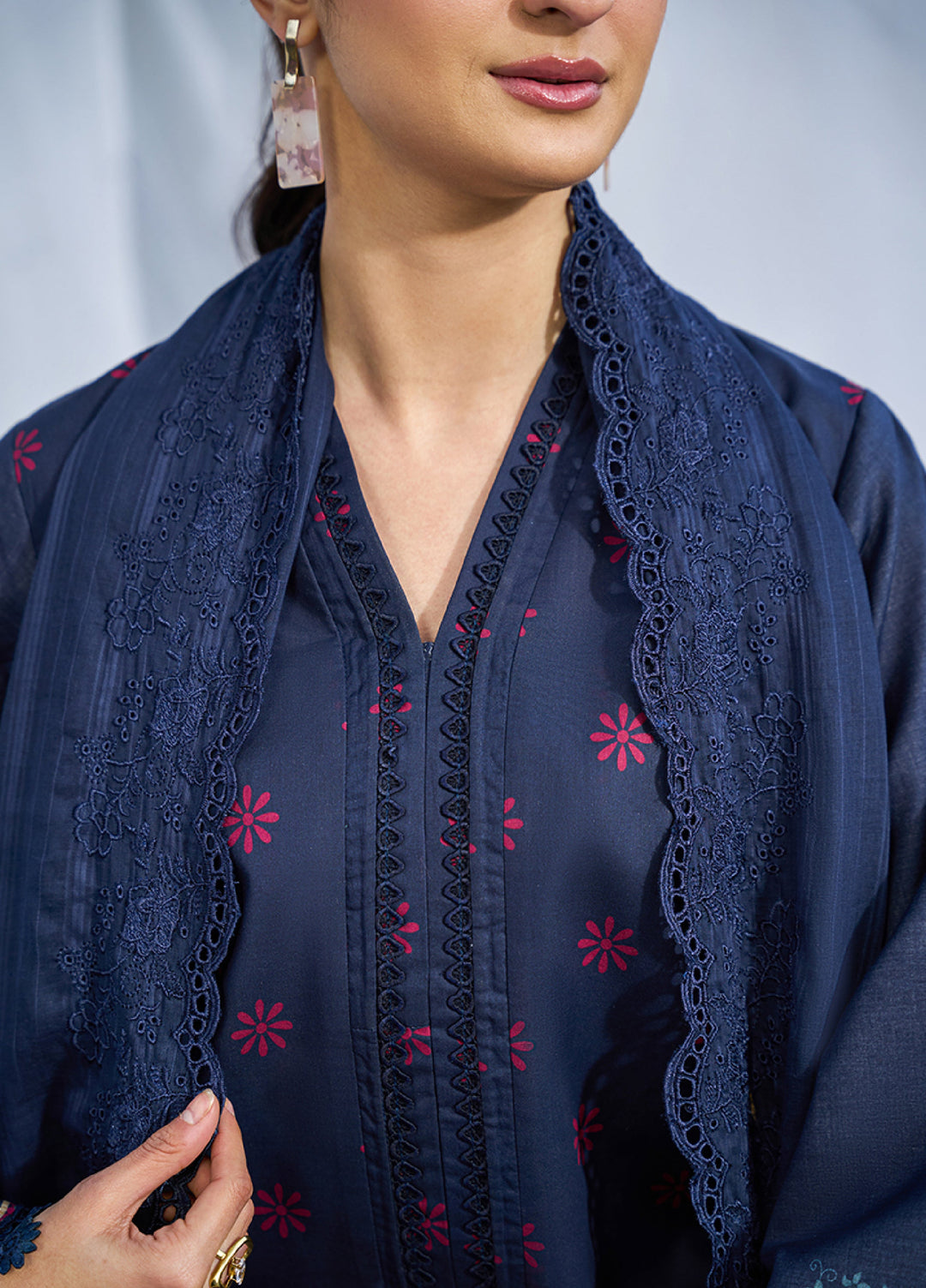 Raha Summer Prints by RajBari Unstitched Printed Lawn 3 Piece Suit RB26URS D-10 - Summer Collection