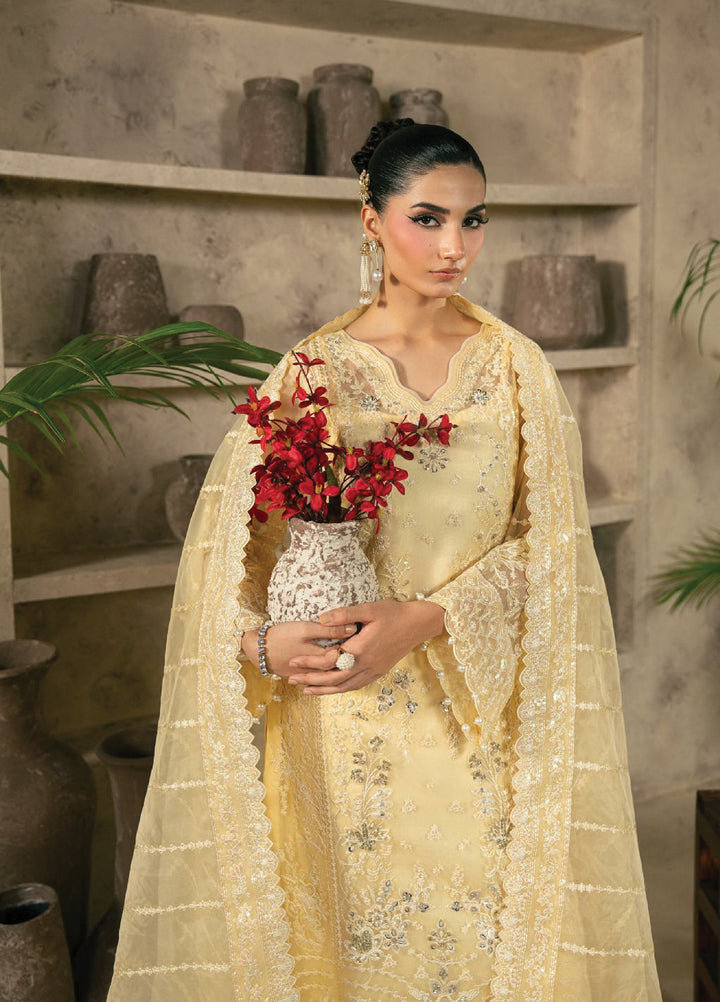 Azira by Gulaal Unstitched Luxury Embroidered Organza 3 piece GL25AF LFU-05 Aureva - Formals Collection