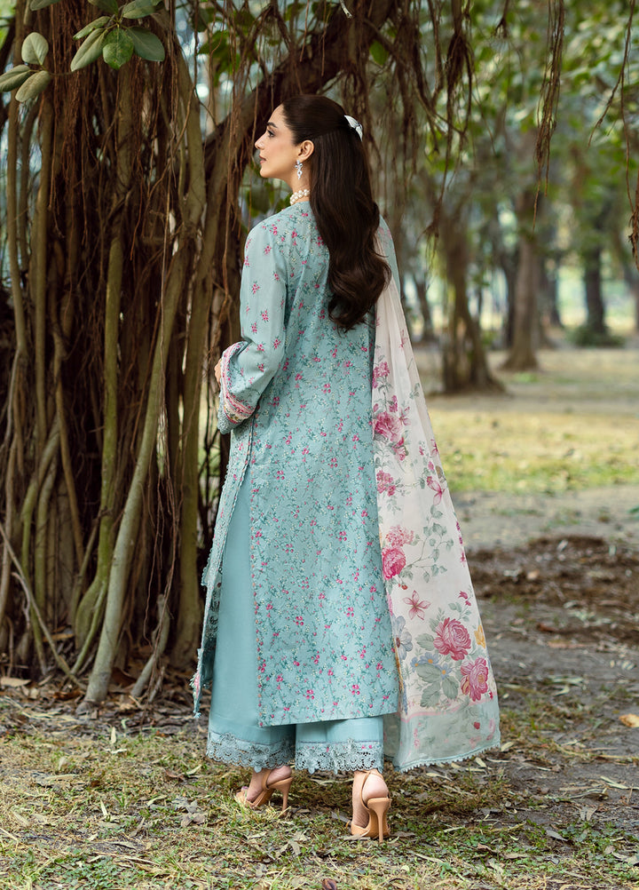 Elaf Premium Chikankari Unstitched Printed Lawn 3 Piece Suit EL26UPC ERC-2B BATIK - Summer Collection