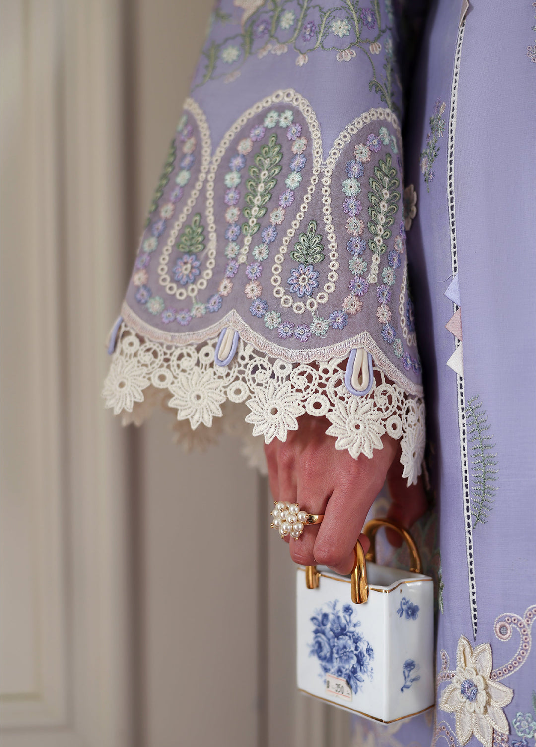 Belle Saison by Esmel Unstitched Embroidered Lawn 3 Piece Suit EML26ULB Eloise EUNSS260202 - Festive Collection
