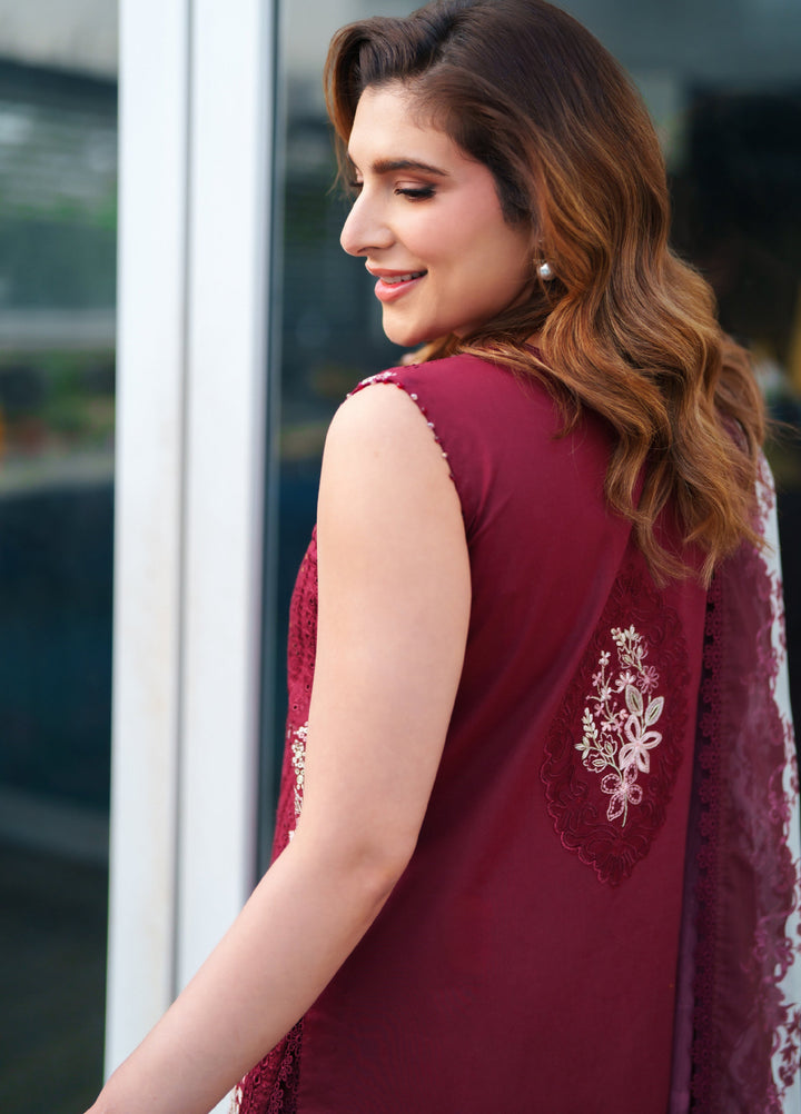 Symphony by Neeshay Unstitched Embroidered Luxury Lawn 3 Piece Suit NSH26US D-2 Viella - Summer Collection