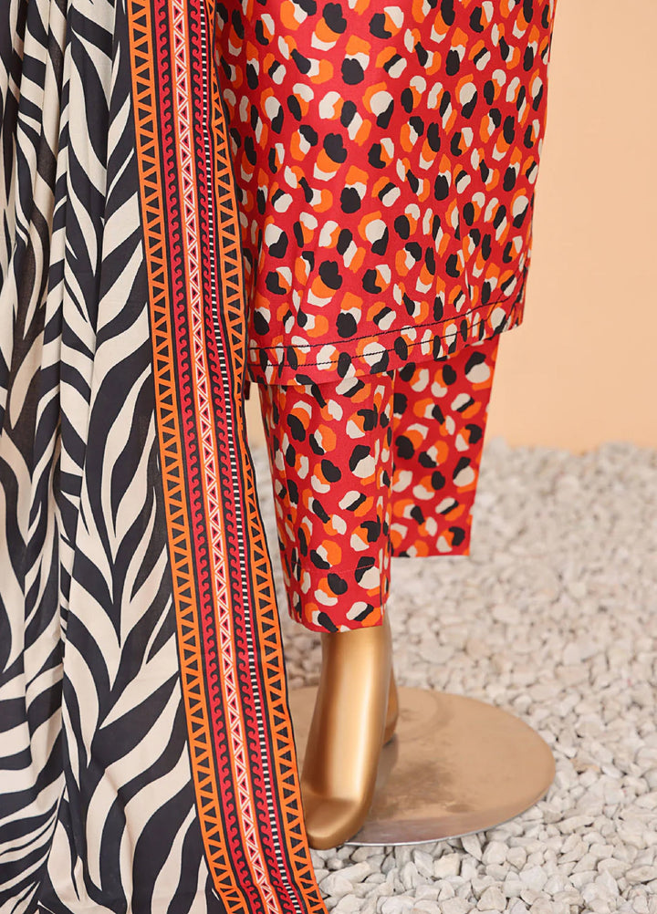 Wintry by Hz Textiles Printed Linen Suits Unstitched 3 Piece LCP-203 - Winter Collection