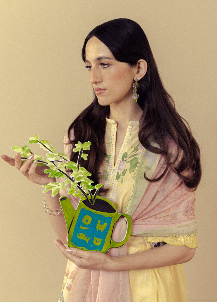 Coco by Zara Shahjahan Unstitched Printed Lawn 3 Piece Suit CZS26UPL AVENA-3B - Summer Collection