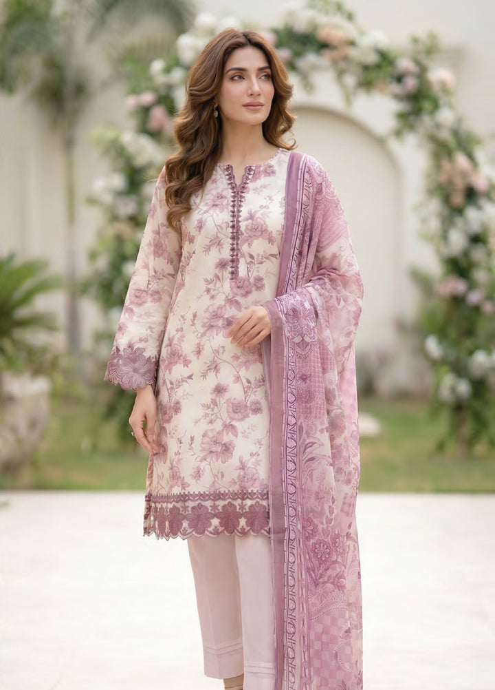 Essentials by Lakhany Unstitched Printed Lawn 3 Piece Suit LSM26UEL LG-MM-1035 - Summer Collection