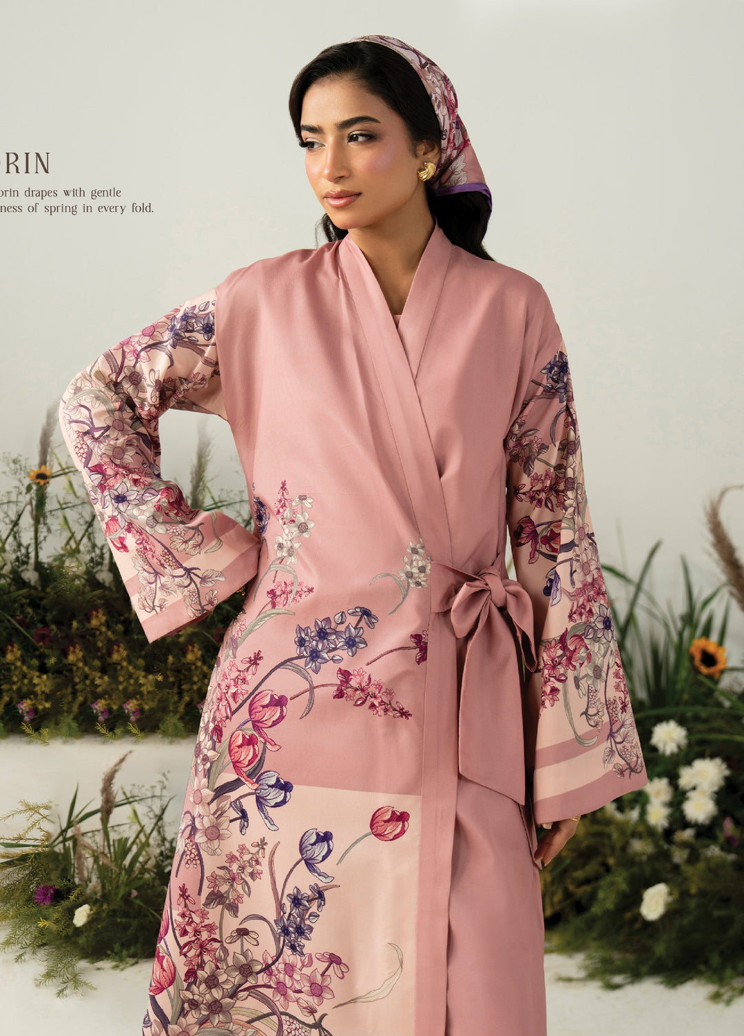 Folds by Zarposh RTW Printed Crepe 2 Piece Suit ZR26PF FLORIN - Casual Collection