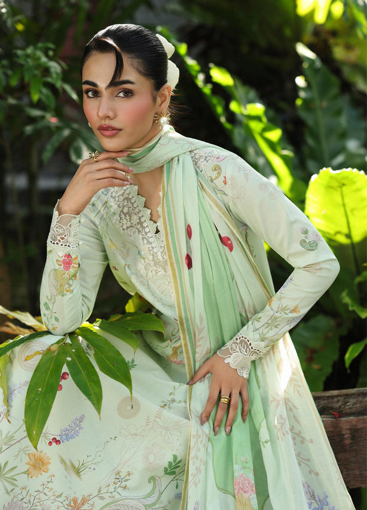 Q Prints by Qalamkar Unstitched Lawn Printed 3 Piece Suit QLK26QP Neve - Summer Collection