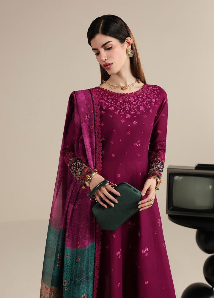 Iris by Jazmin Unstitched Embroidered Lawn 3 Piece Suit JZ26ULI IL26-D02 - Eid Collection