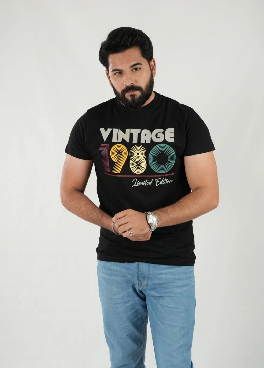 Mercato RTW Solids Cotton 1 Piece Round Neck Black Shirt
