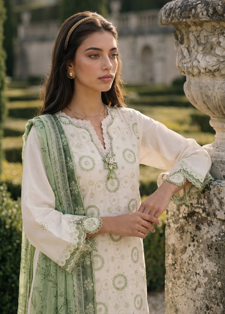 Zellbury Unstitched Embroidered Cotton 3 Piece Suit ZB26UCC WUC26E34049 - Casual Collection