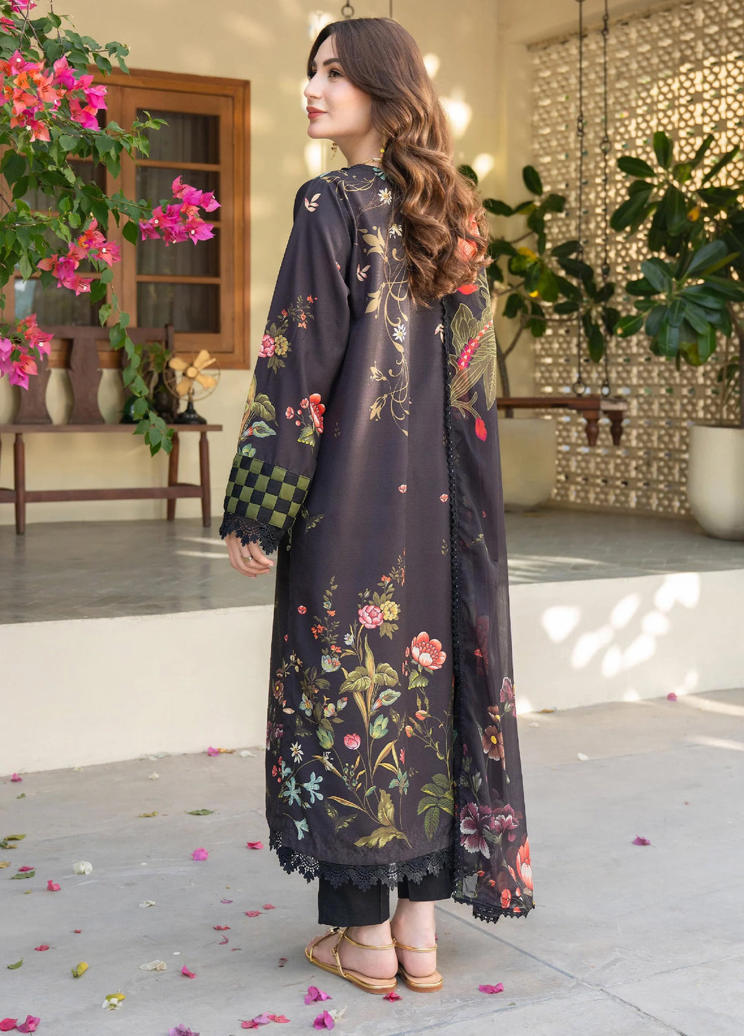 Mah e Noor Intermix by Panache 3 Piece Raw silk Orya - Winter Collection
