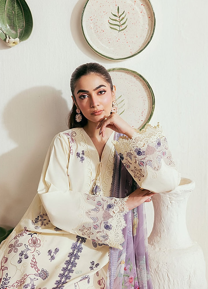 Zync by Florent Unstitched Embroidered Lawn 3 Piece Suit FL26ULZ FZ-5B - Summer Collection