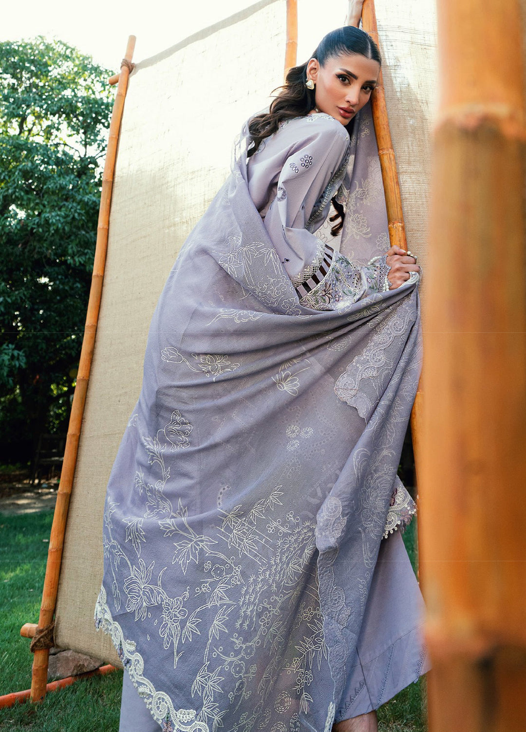 Florent Unstitched Embroidered Lawn 3 Piece Suit FL26ULE FEF-5B - Eid Collection