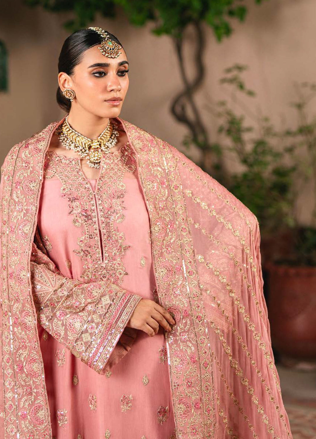 Gulnaar by Freesia Embroidered Chiffon Suits Unstitched 3 Piece FRE25GL FSU-658 Sasha - Festive Collection