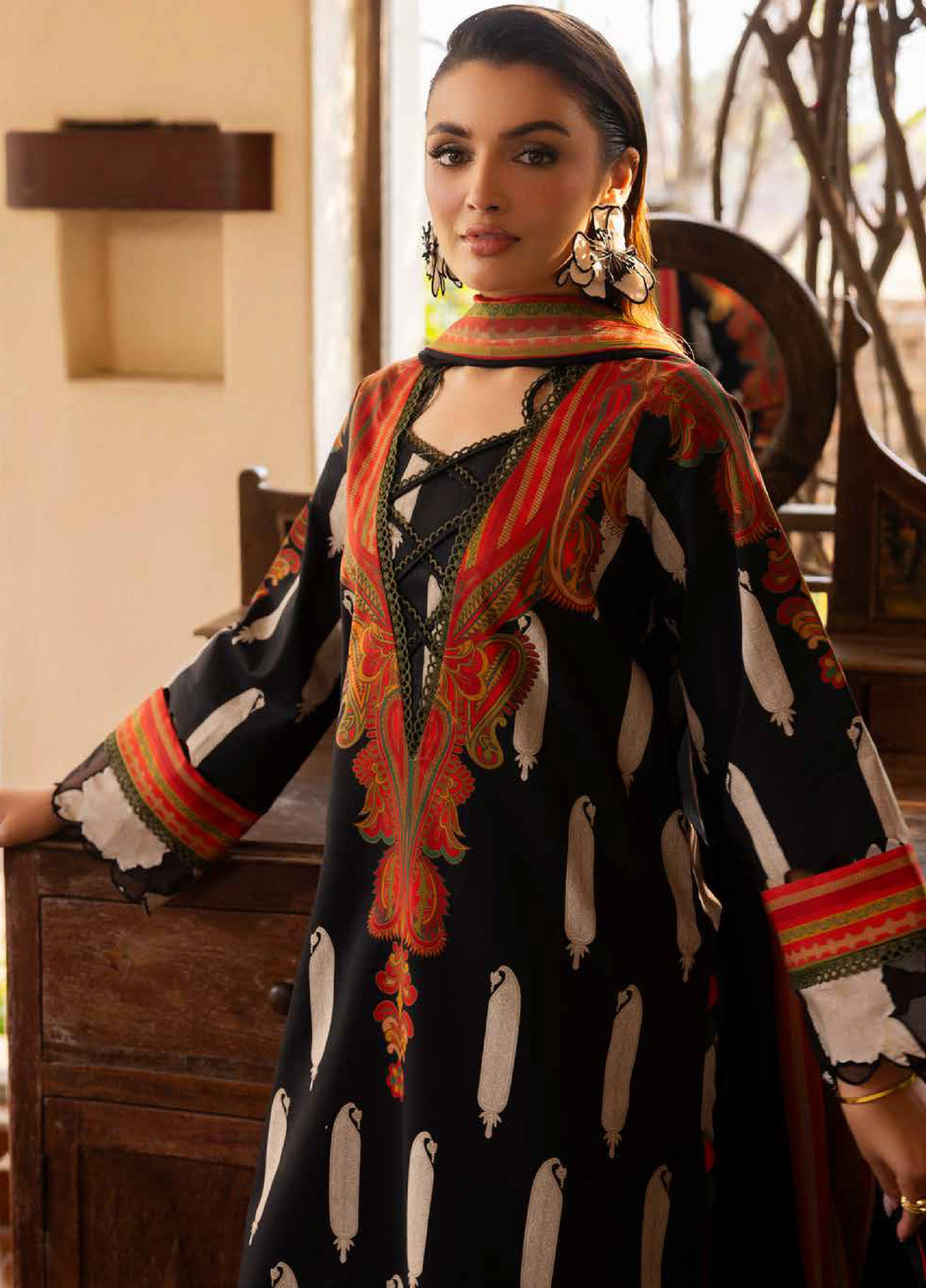 C Prints by Charizma Unstitched Printed Lawn 3 Piece Suit CHR26UCP CP6-04 - Summer Collection