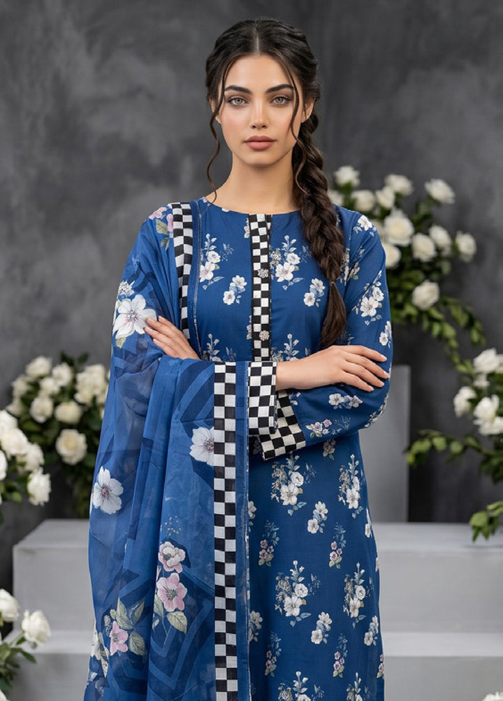 Salina Dobby by Regalia Textiles Unstitched Printed Lawn 3 Piece Suit RG26UPS D-04 - Casual Collection