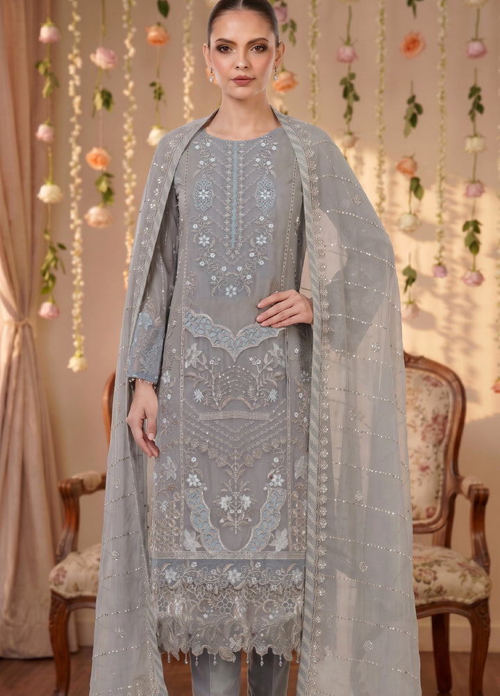 Anaya Noor by Zebtan Unstitched Embroidered Chiffon 3 Piece Suit ZB26UAC AN 05 - Festive Collection