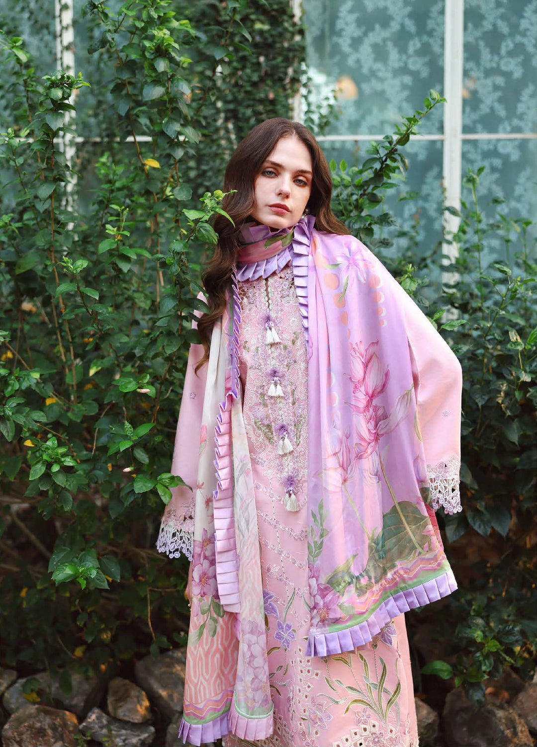 The Secret Garden by Mushq Unstitched Embroidered Lawn 3 Piece Suit MU26ULSG Moonpetal HUNSS260202 - Festive Collection
