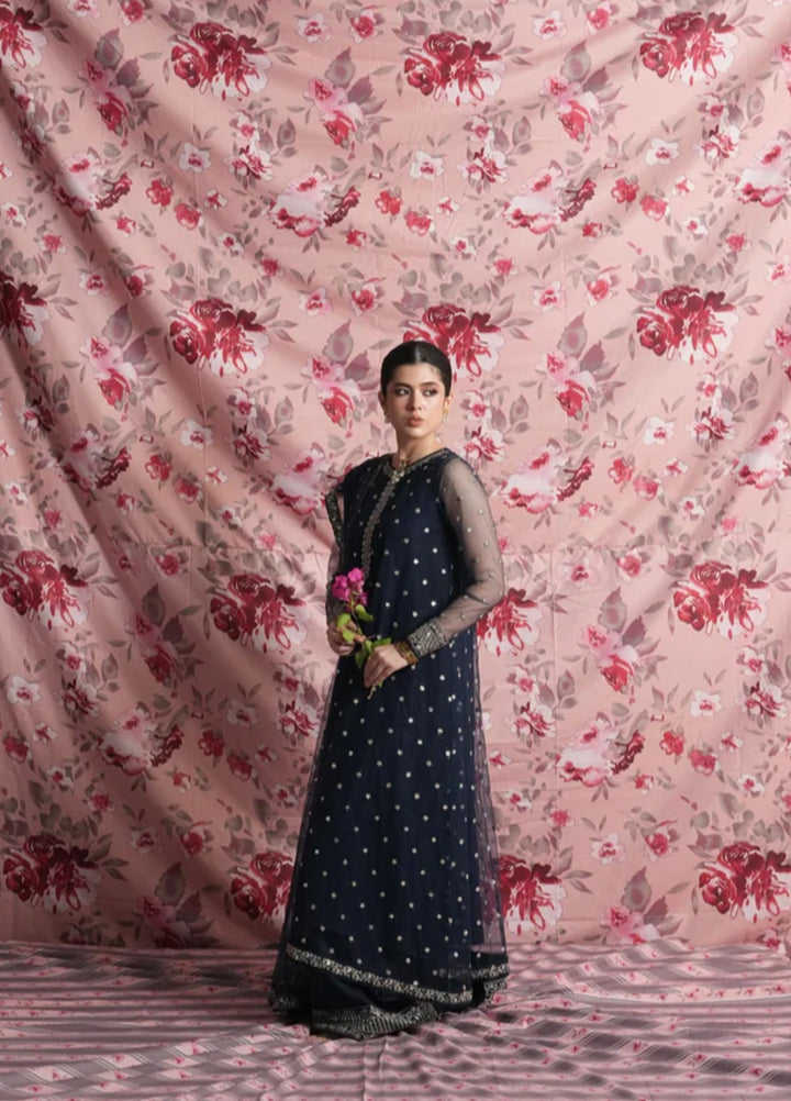 Koel by Jahaan RTW Embroidered Net 3 Piece Suit Zoor Festive Collection