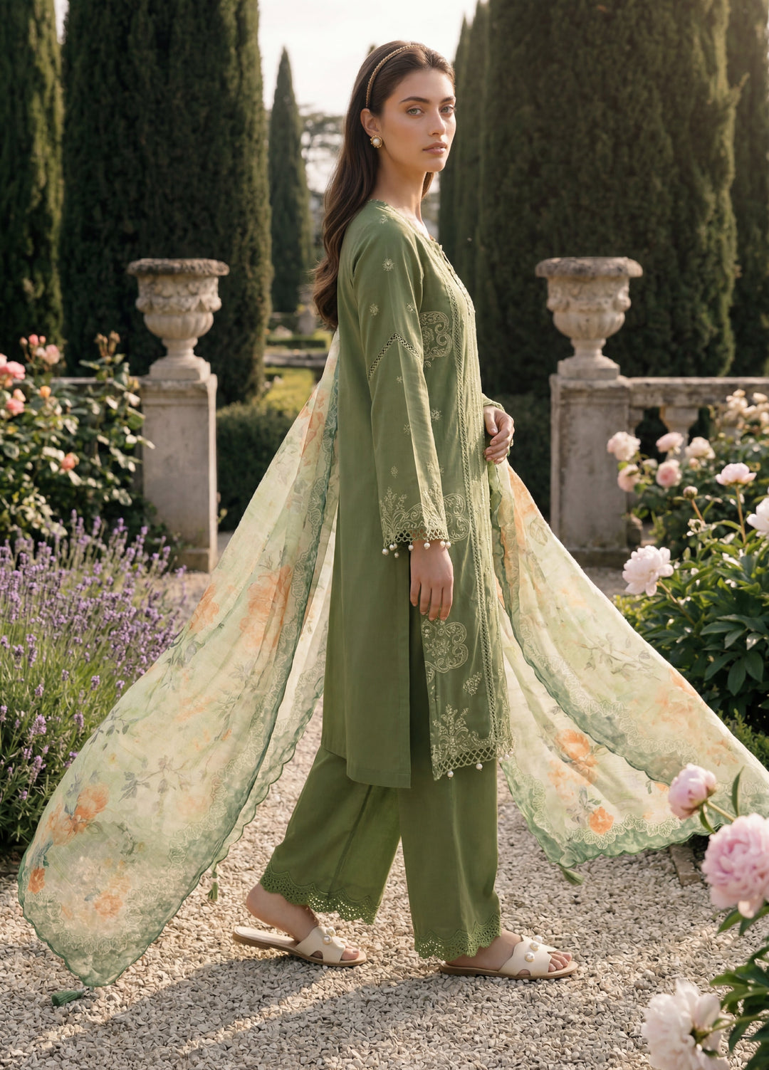 Zellbury Unstitched Embroidered Cotton 3 Piece Suit ZB26UCC WUS26E34090 - Casual Collection